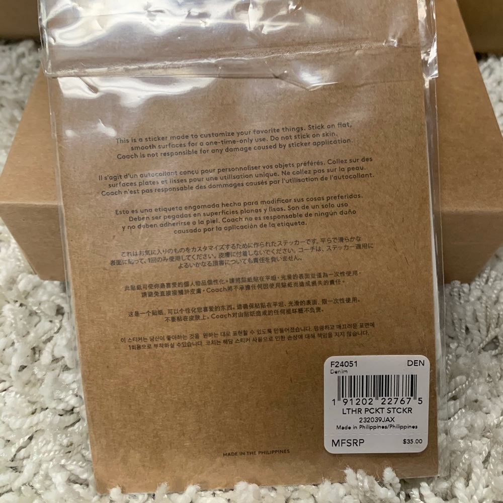 NEW Coach Cell Phone Leather Card Case - Picture 2 of 5